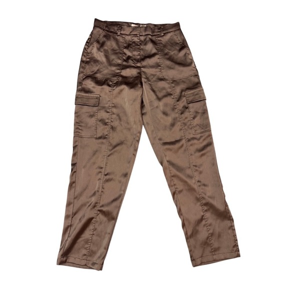 Bailey 44 Bronze Cargo‎ Pants Utility Pockets Casual Trousers Size 8 - Picture 1 of 7